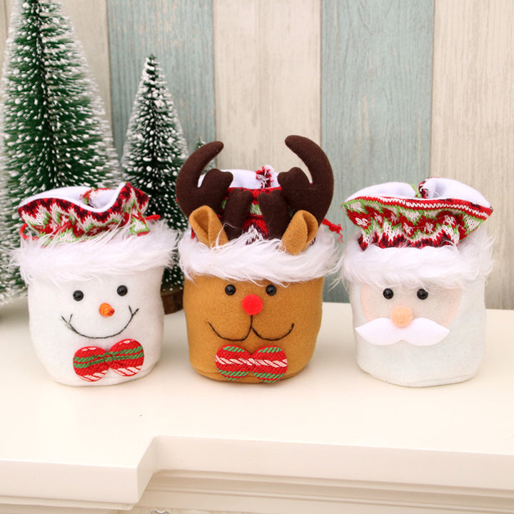 Decorative Santa-Themed Figurine Bowlift