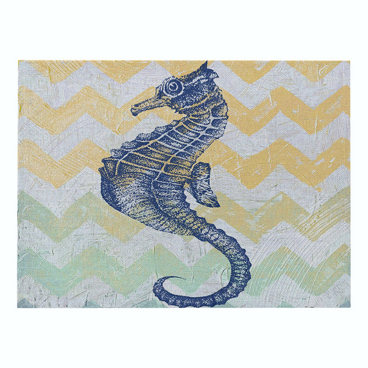 Nautical Mermaid Vintage Canvas Wall Art Print
