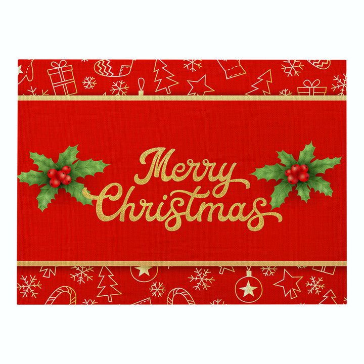 Decorative Santa Belt Rectangle Placemat