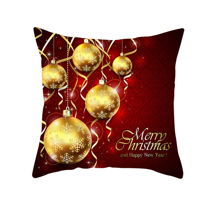 Festive Christmas Star Wreath Decorative Throw Pillow