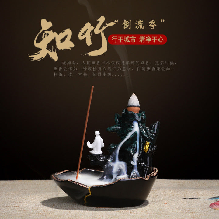 Artistic Mountain Stream Incense Holder