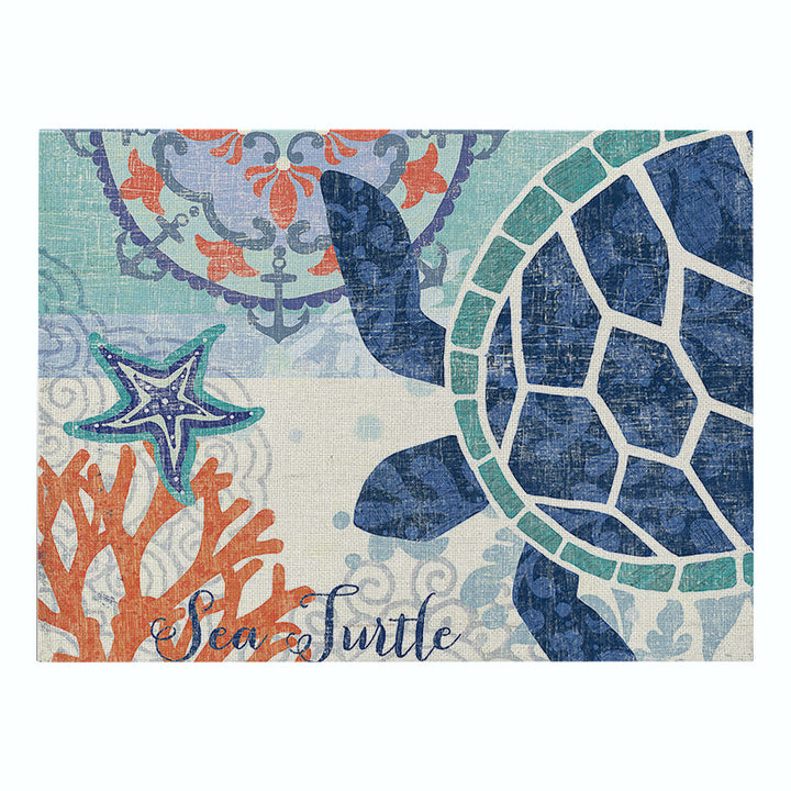 Nautical Mermaid Vintage Canvas Wall Art Print