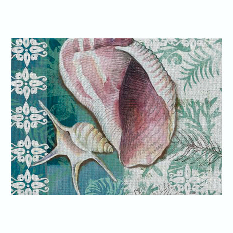 Nautical Mermaid Vintage Canvas Wall Art Print