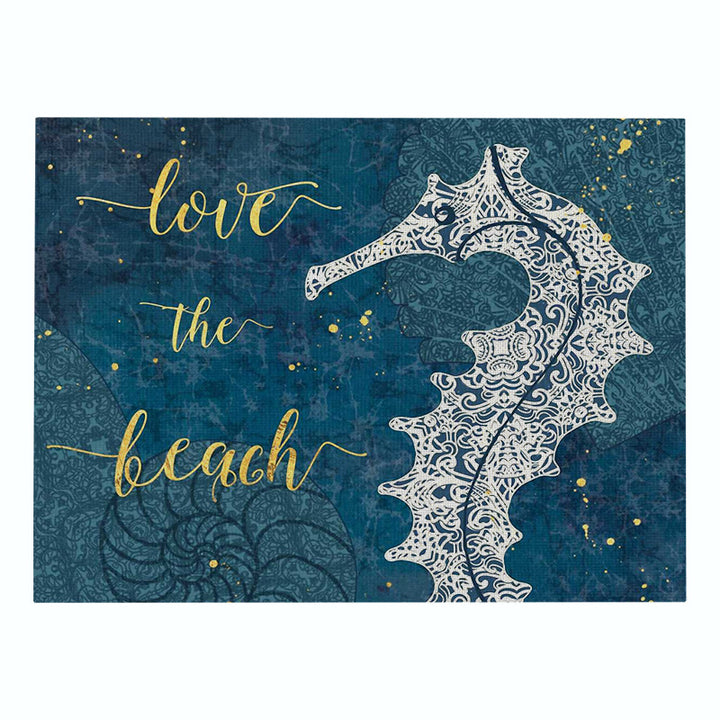 Nautical Mermaid Vintage Canvas Wall Art Print