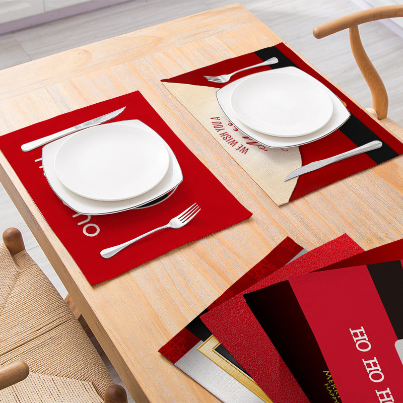 Decorative Santa Belt Rectangle Placemat
