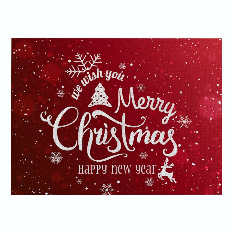 Decorative Santa Belt Rectangle Placemat