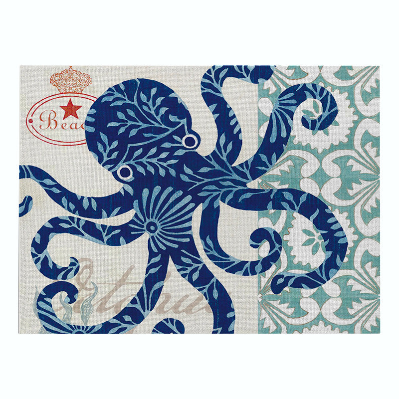 Nautical Mermaid Vintage Canvas Wall Art Print