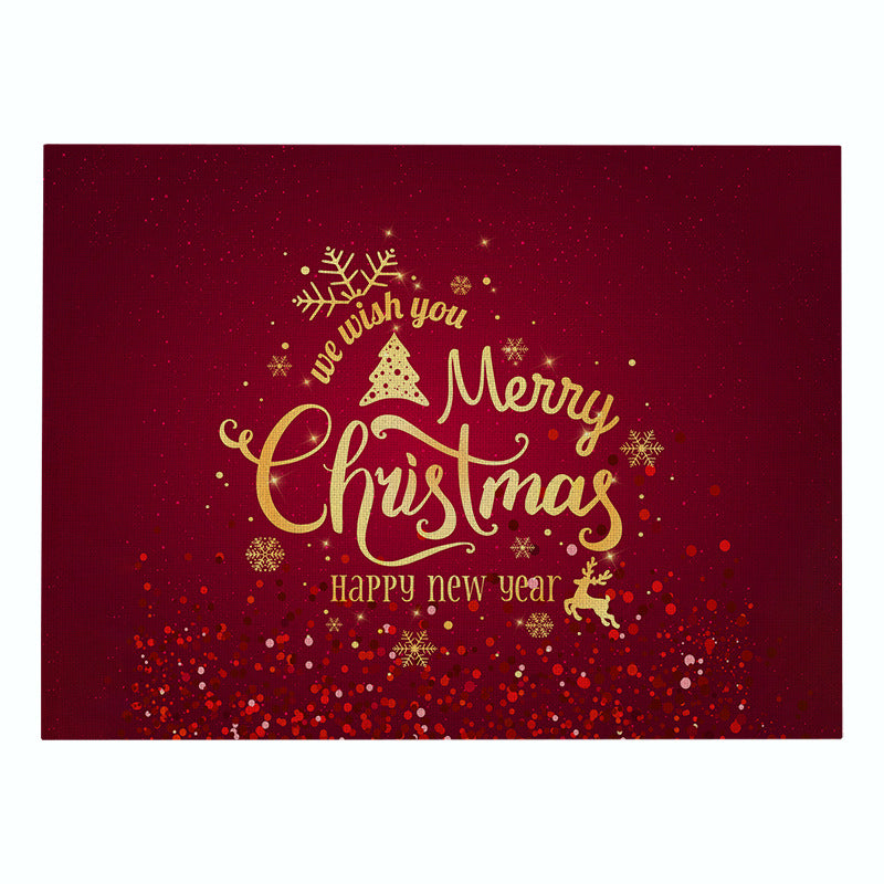 Decorative Santa Belt Rectangle Placemat