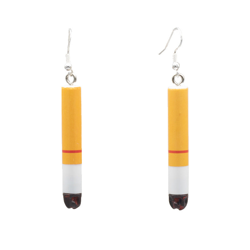 Playful Cigarette-Inspired Dangle Earrings Bowlift