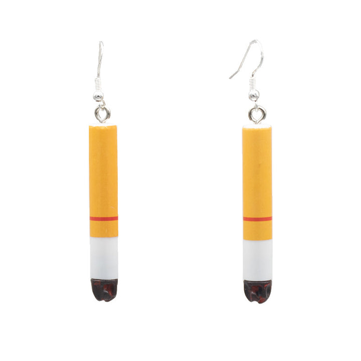 Playful Cigarette-Inspired Dangle Earrings Bowlift
