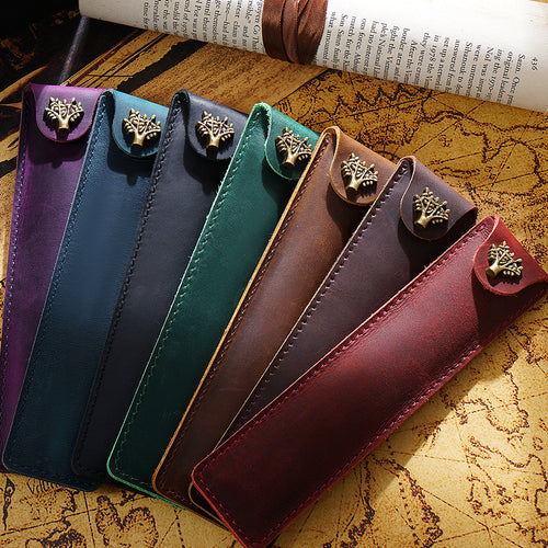Handcrafted Leather Pen Holder