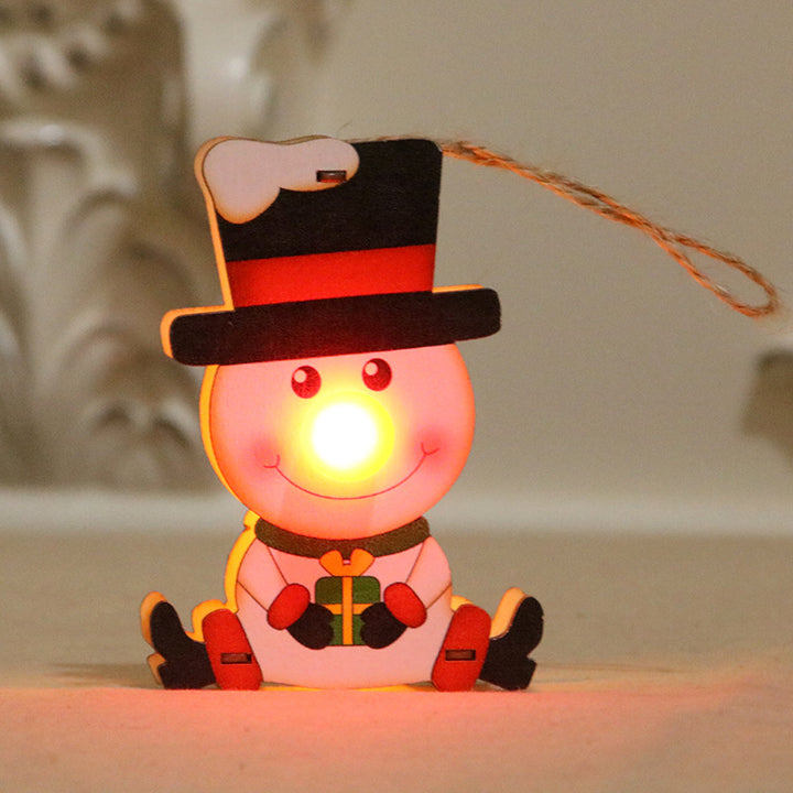 LED Illuminated Santa Ornament Bowlift