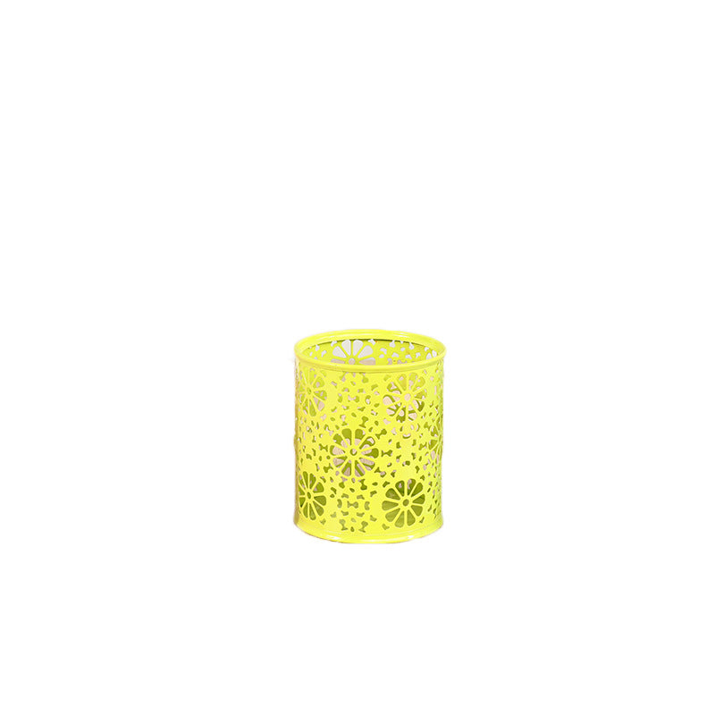 Floral Patterned Metal Desk Organizer Bowlift