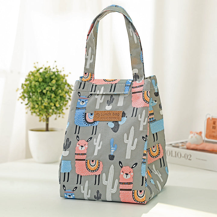 Insulated Dot-Patterned Lunch Bag Bowlift