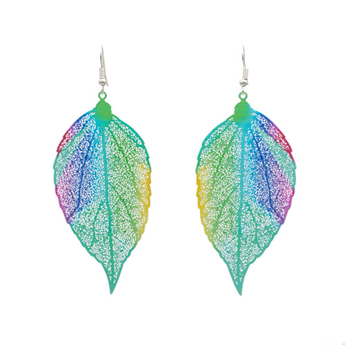 Artistic Leaf-Inspired Dangle Earrings Bowlift