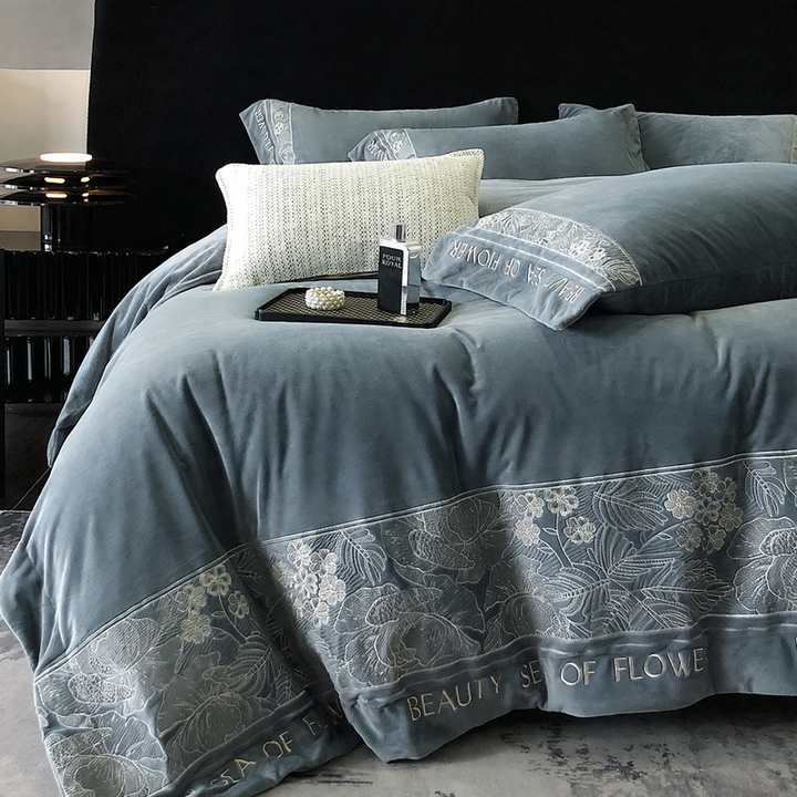 Milk fiber bedding set, 4-piece, fluffy