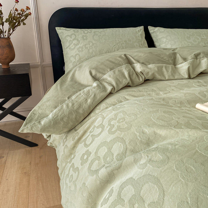 Cotton bedding set with jacquard weave, various sizes