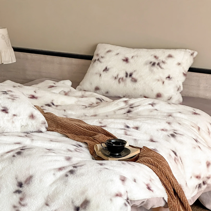 Milk fiber bedding set, 4 pieces, extra warm