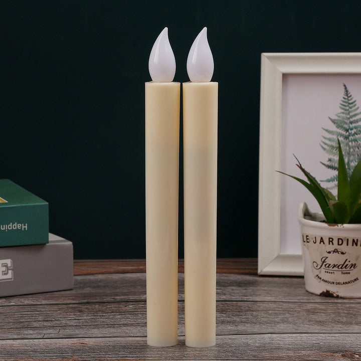 Cylindrical LED stick candle made of plastic