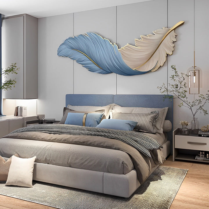 BowLift | Modern Wall LED Lighting with Feathers and USB Power