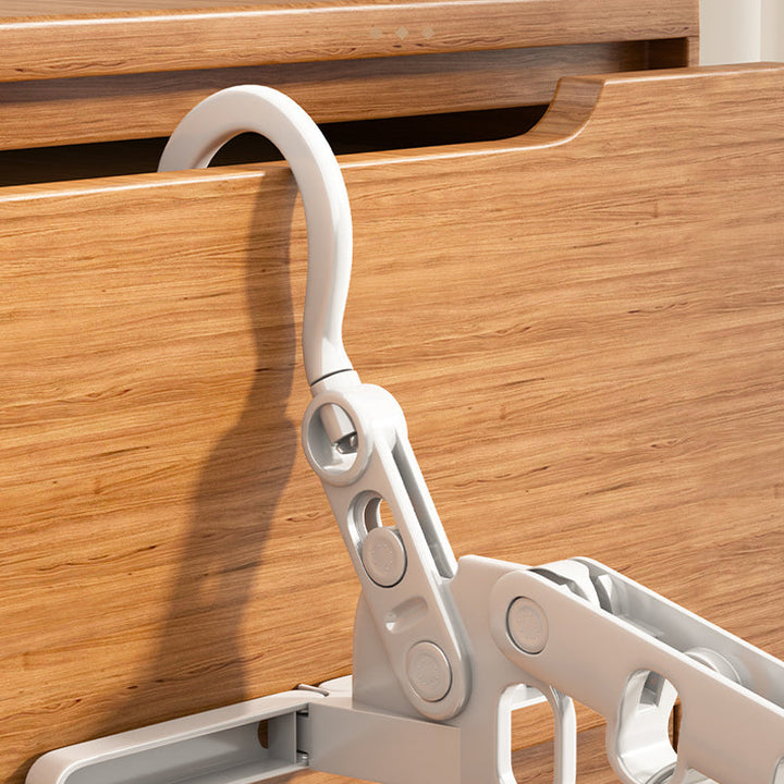 Foldable Travel Clothes Hanger with Rotating Hook