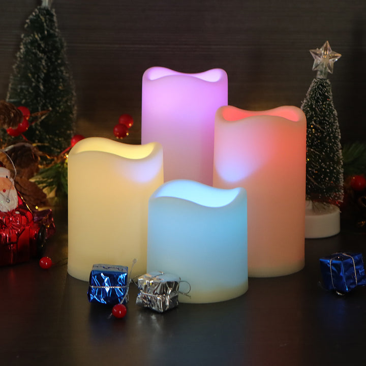 LED Real Wax Look Candle Set with Remote Control