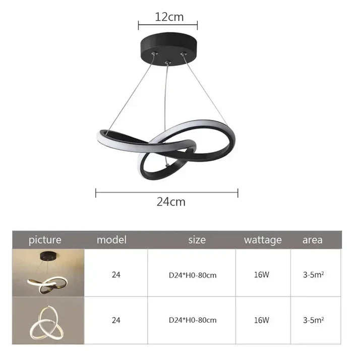 BowLift | Modern LED Ceiling Lamp - WaveGlow