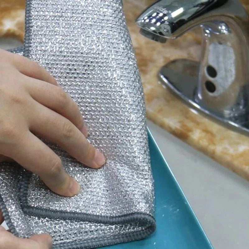 BowLift | WireClean Double Sided Metal Steel Wire Cleaning Cloth