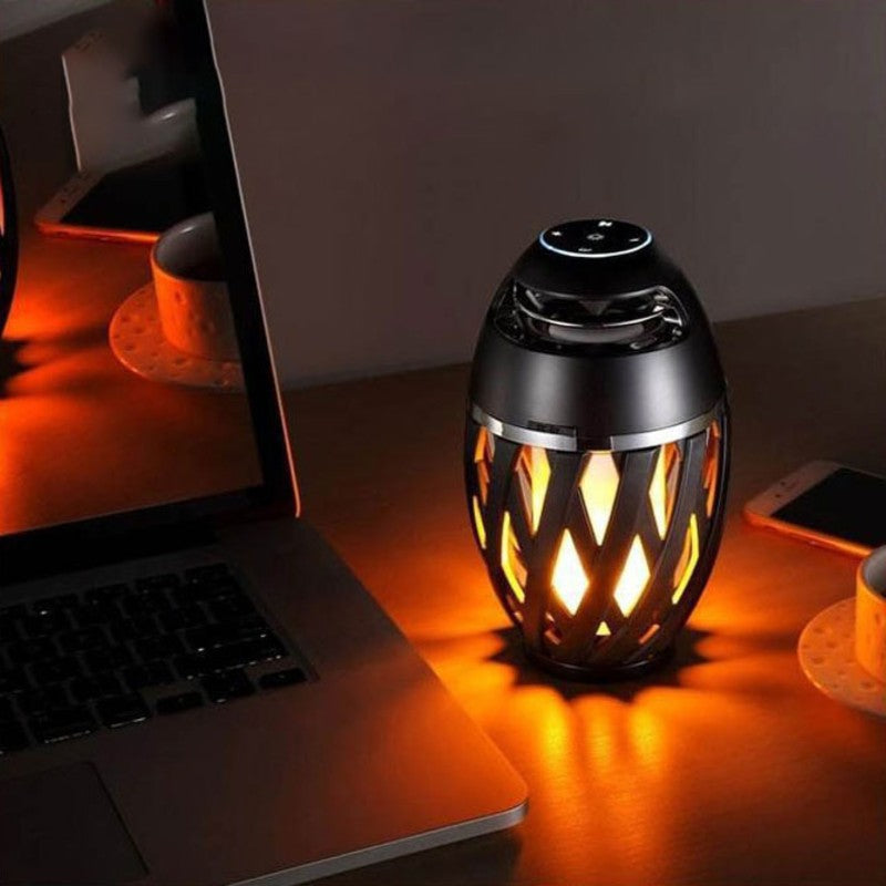 BowLift | Rechargeable LED Flame Lamp Bluetooth Speaker, Best Gift for New Year, Valentine's Day, Wedding & More