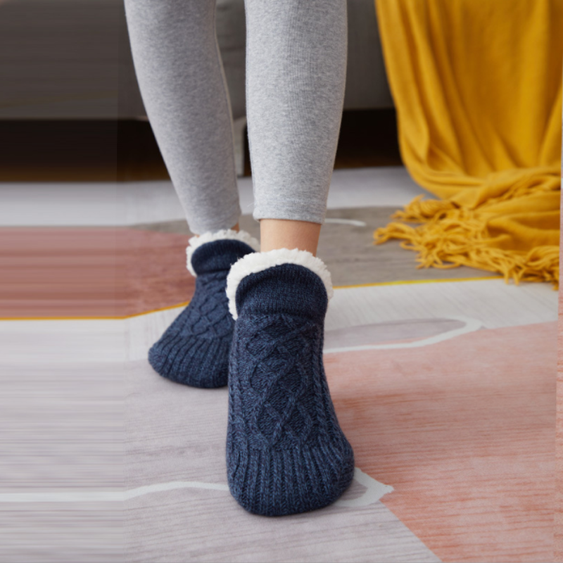 BowLift | New Woven And Velvet Indoor Socks Slippers