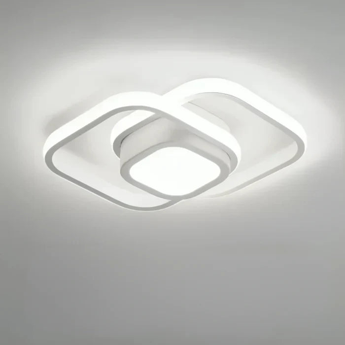 BowLift | Modern LED Ceiling Lamp with Double Ring Design - Twilight Rings