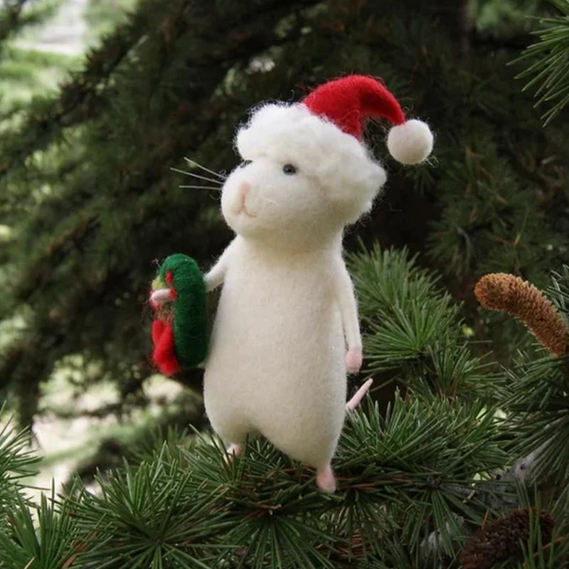 BowLift | Cute Felt Mouse Ornament