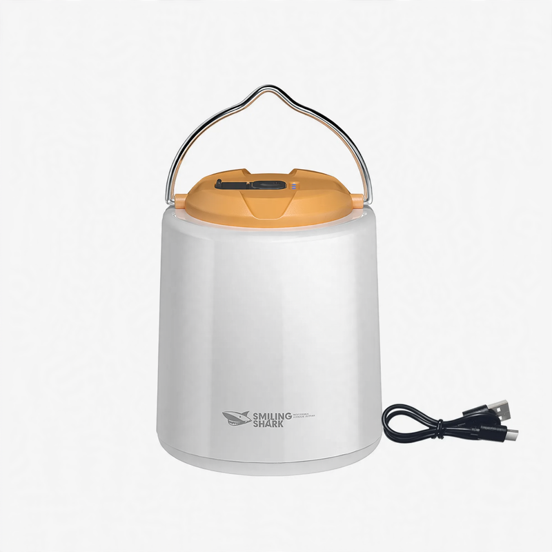LED camping lamp with battery and emergency light function