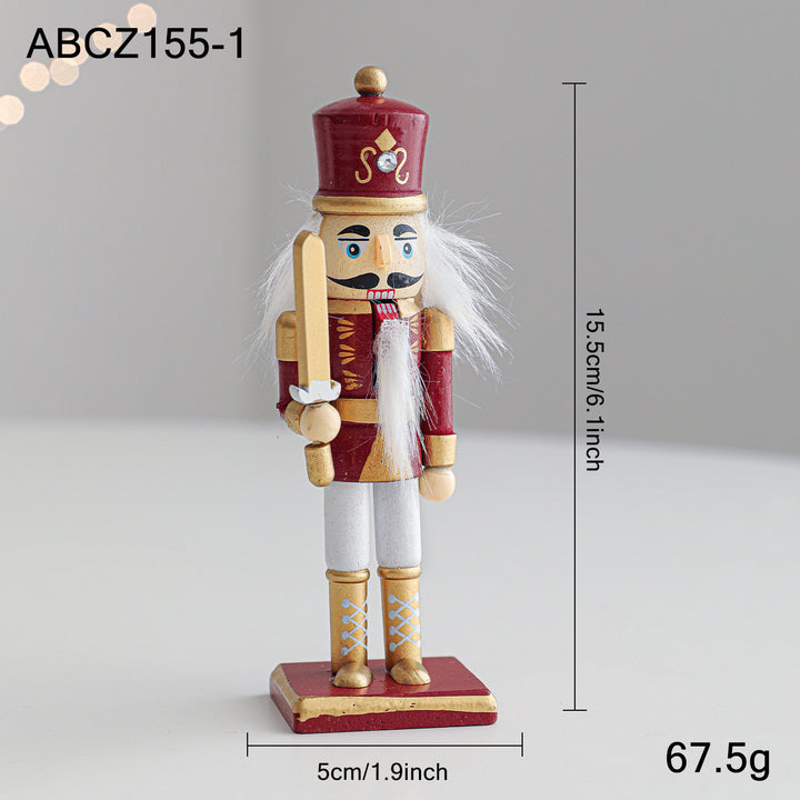 Nutcracker soldier made of wood, various sizes