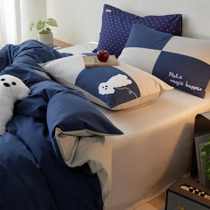 Cotton bedding set, 4-piece, autumn/winter, 100S