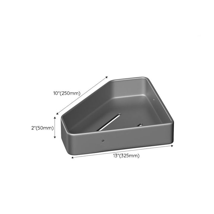 BowLift | Modern gray aluminum bathroom accessory set