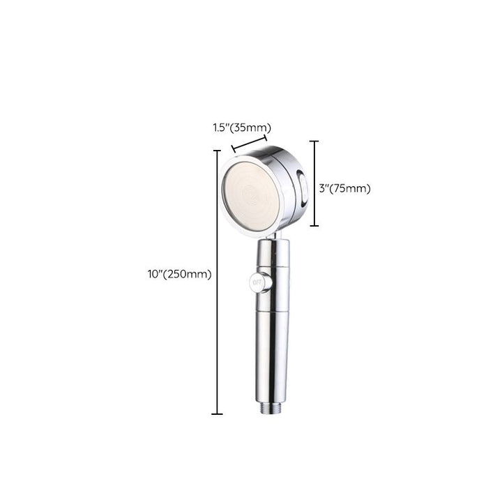 BowLift | Modern Handheld Showerhead 3 Spray Round Metal Shower Heads