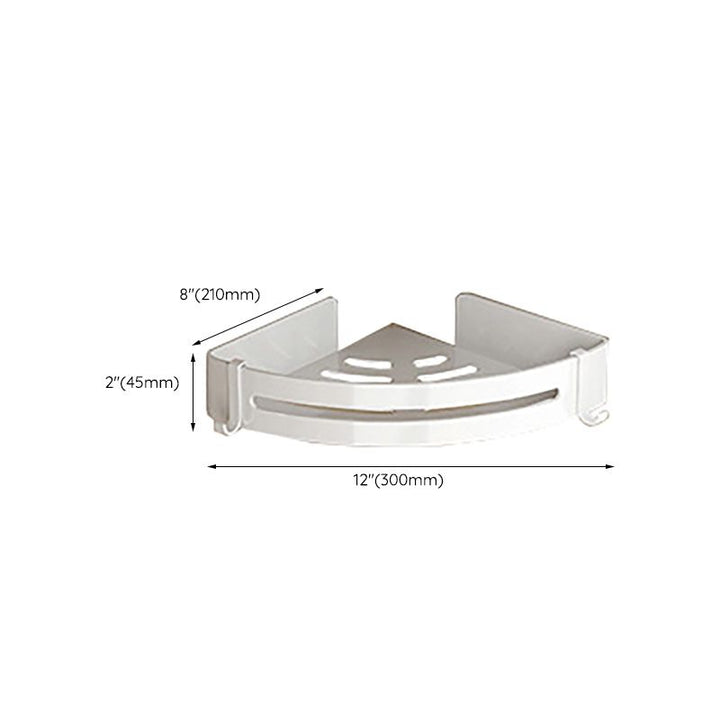 BowLift | White Bathroom Accessory Set Contemporary Aluminum Bathroom Accessory Kit with Towel Holder