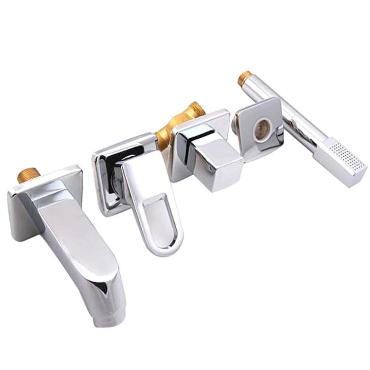 BowLift | Bathroom faucet lever handle brass handheld shower sink faucet