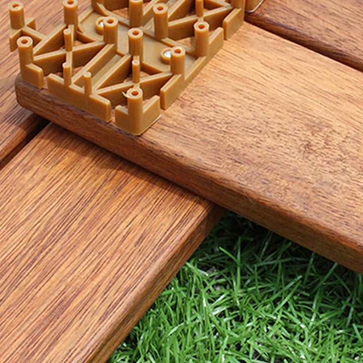 BowLift | Basic Wood Tile Set Composite Layable Patio Tiles