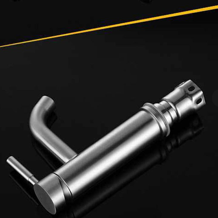 BowLift | Modern Silver Washbasin Mixer Single Lever Bathroom Faucet with Lever Handle
