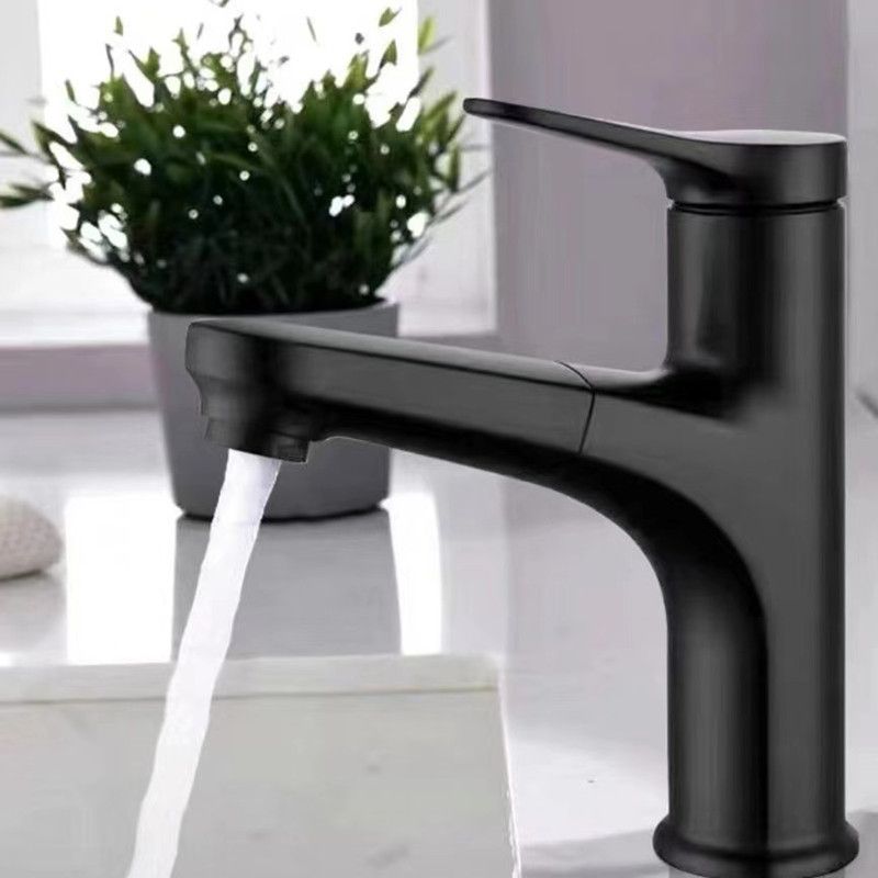 BowLift | Modern Style Sink Faucet Single Handle Low Arc Pull Out Copper Sink Faucet
