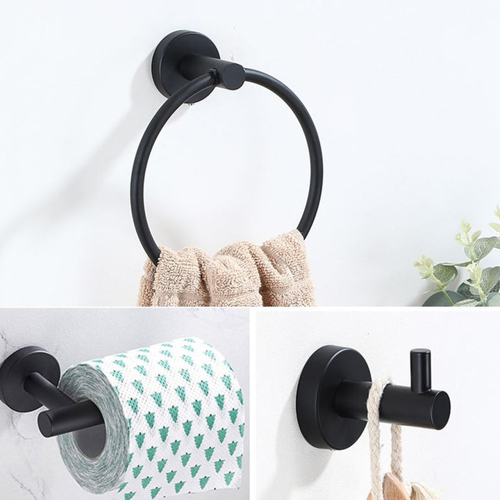 BowLift | Stainless Steel Bathroom Set 3-piece Modern Style Simple Bathroom Accessories Set
