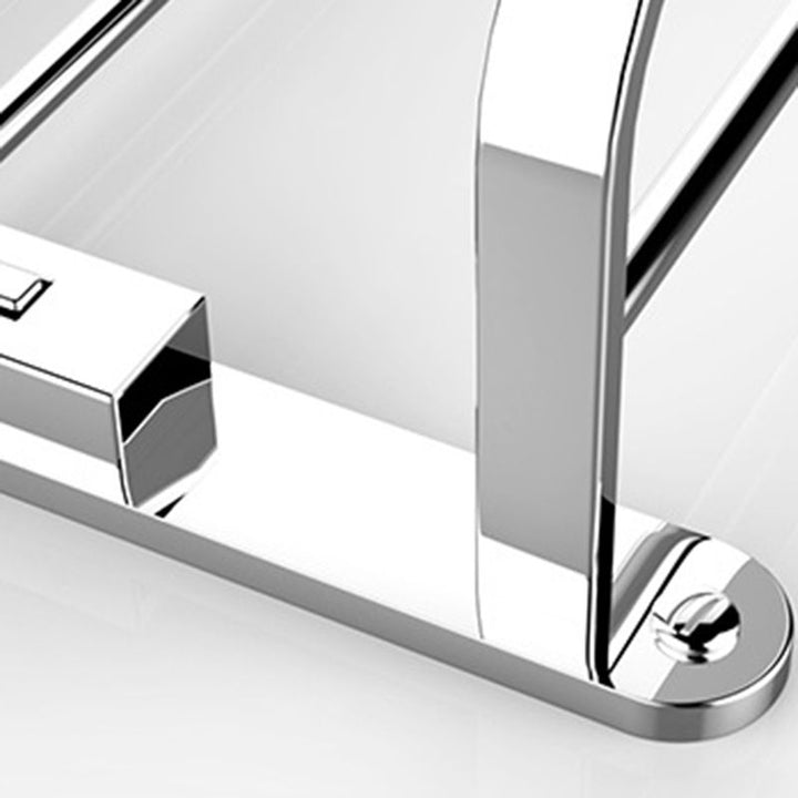 BowLift | Chrome Modern Bathroom Hardware Set Stainless Steel Towel Hook/Towel Rail & Bathroom Shelf