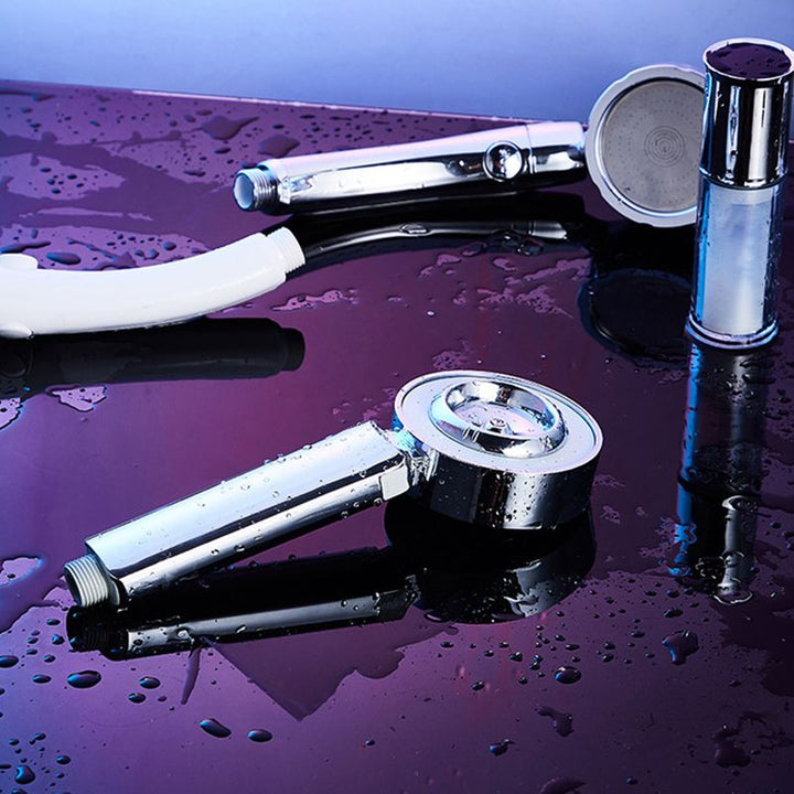 BowLift | Contemporary Wall-Mounted Shower Head Combination Chrome Round Hand Shower