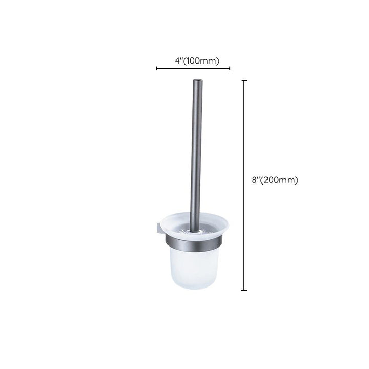 BowLift | Matt gray bathroom accessory set bathroom shelf/towel holder & paper holder included