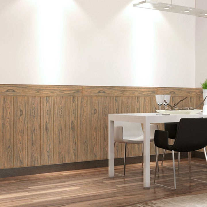 BowLift | 3D Embossed Interior Wall Covering Self-Adhesive Wood Look Wall Paneling