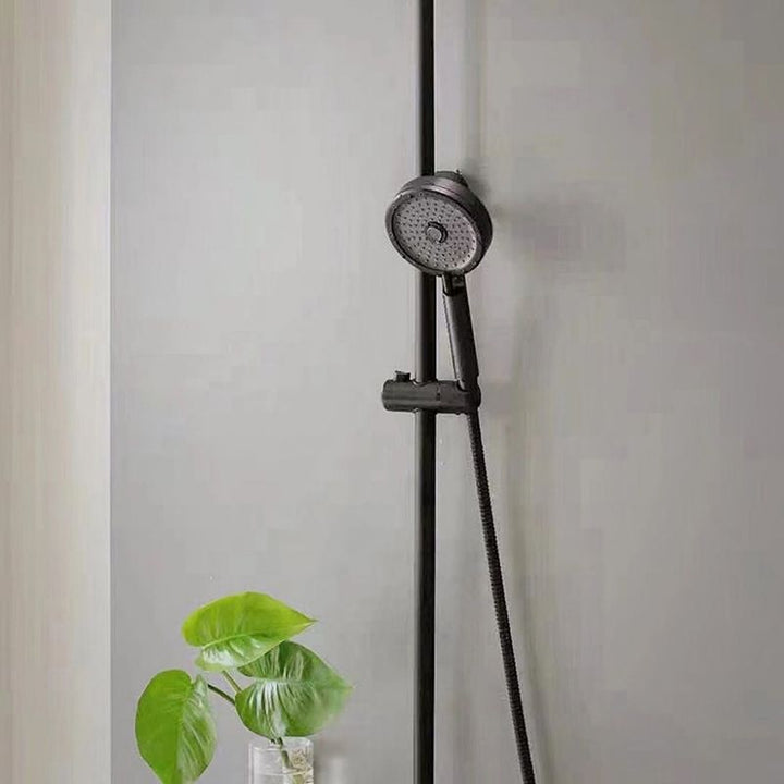 BowLift | Matt Black Hand Shower Modern 3-Stream Round Wall Mounted Hand Shower
