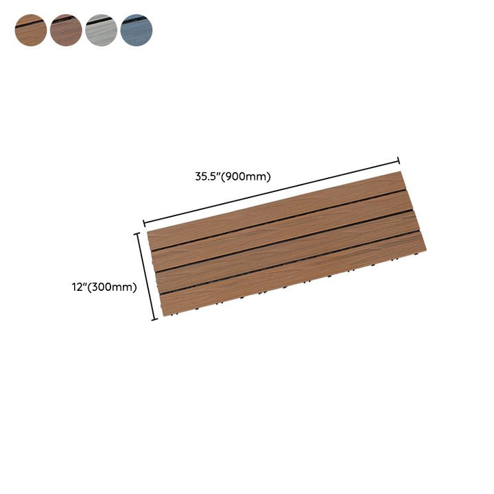 BowLift | Deck Plank drilled hardwood tiles exterior flooring