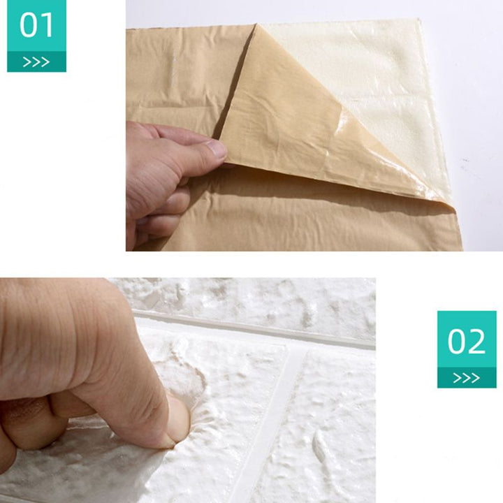 BowLift | Modern Panel PVC 3D-embossed Self-adhesive Waterproof Interior Cladding